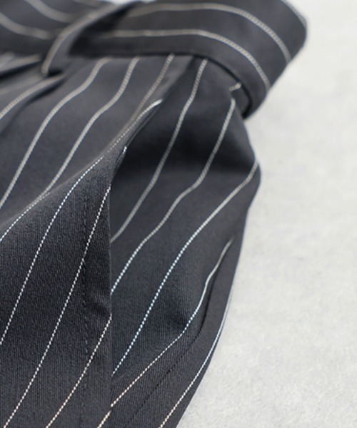 antiqua(アンティカ)の「ストライプ柄 ワイド パンツ(その他パンツ・レディース・ダークグレー/ネイビー・LARGE/MEDIUM)」の13枚目の写真