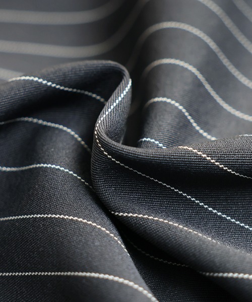 antiqua(アンティカ)の「ストライプ柄 ワイド パンツ(その他パンツ・レディース・ダークグレー/ネイビー・LARGE/MEDIUM)」の16枚目の写真