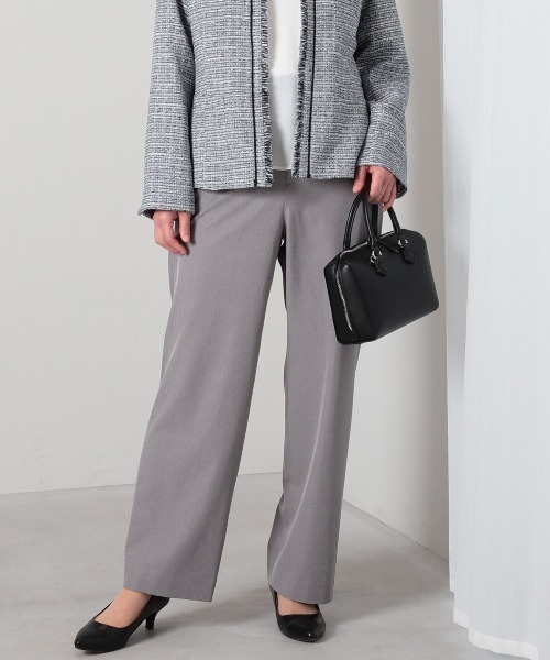 L～5L 大きいサイズ】コンパクトツイルストレッチストレートパンツ