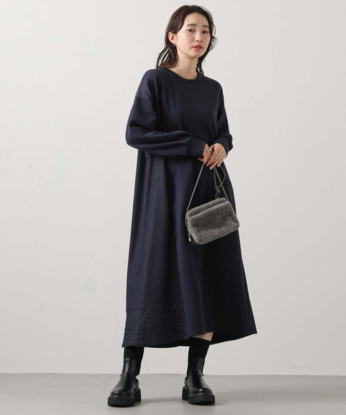 Gready Brilliant(グレディブリリアン)の「デニムドッキングワンピース(ワンピース・レディース・ブラック/ネイビー・38)」の9枚目の写真