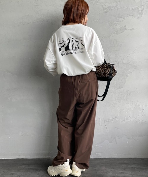 Columbia（コロンビア）の「【WEB限定】[Columbia/コロンビア] LOMA VISTA グラフィック バックプリント ロンT（Tシャツ/カットソー・レディース・ブラック/ホワイト/ダークブラウン/ネイビー・L/M/S）」の15枚目の写真
