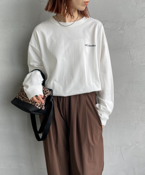 Columbia（コロンビア）の「【WEB限定】[Columbia/コロンビア] LOMA VISTA グラフィック バックプリント ロンT（Tシャツ/カットソー・レディース・ブラック/ホワイト/ダークブラウン/ネイビー・L/M/S）」の20枚目の写真