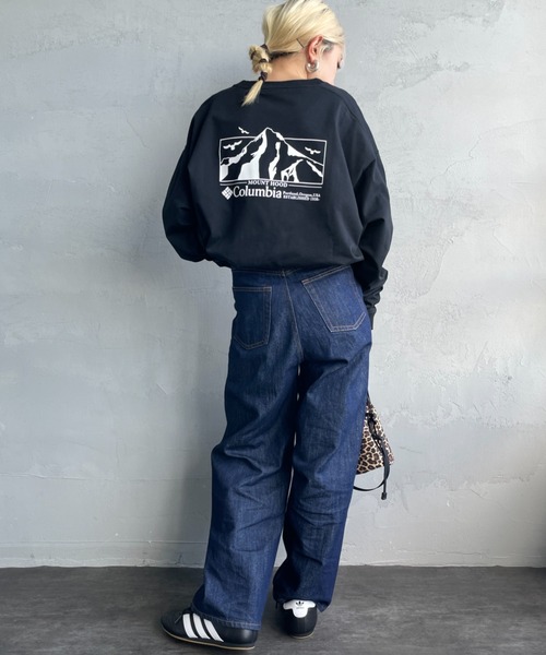 Columbia（コロンビア）の「【WEB限定】[Columbia/コロンビア] LOMA VISTA グラフィック バックプリント ロンT（Tシャツ/カットソー・レディース・ブラック/ホワイト/ダークブラウン/ネイビー・L/M/S）」の17枚目の写真