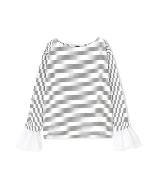 NAVYNAVY(ネイビーネイビー)の「【好きを着て気分が上がる】ベルスリーブの袖が取り外せるロンT(Tシャツ/カットソー・レディース・オフホワイト/ホワイト系その他/ネイビー・FREE)」の5枚目の写真