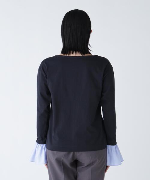 NAVYNAVY(ネイビーネイビー)の「【好きを着て気分が上がる】ベルスリーブの袖が取り外せるロンT(Tシャツ/カットソー・レディース・オフホワイト/ホワイト系その他/ネイビー・FREE)」の16枚目の写真