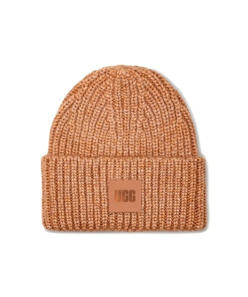 UGG(アグ)の「アグ 【UGG】- ビーニー 二ットキャップ【U CHUNKY RIB BEANIE 20061-CAM】(ニットキャップ/ビーニー・レディース・キャメル・ONE SIZE)」の5枚目の写真