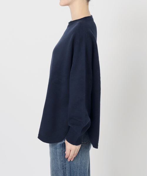 バルキーヤーンルーズボートネックニット（ニット/セーター）｜Spick