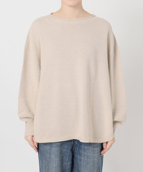 Spick & Span（スピックアンドスパン）の「バルキーヤーンルーズボートネックニット（ニット/セーター・レディース・ホワイト/ベージュ系その他/ネイビー/イエロー/ピンク系その他・FREE）」の15枚目の写真