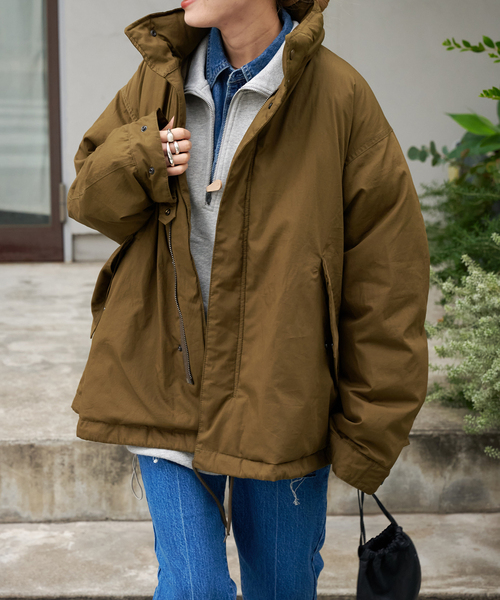 OUTDOOR PRODUCTS(アウトドアプロダクツ)の「ULTパデットスタンドショートモッズコート M-65(モッズコート・レディース・グレー/ブラック/カーキ・FREE)」の19枚目の写真