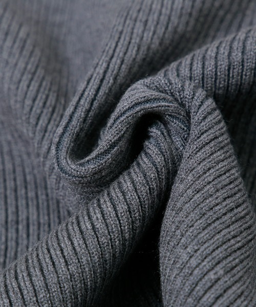 セール】フェイクレイヤード 配色デザイン ポロ襟 ニット（ニット