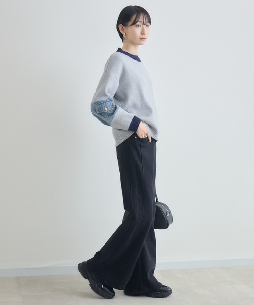 Paradise Picnic(パラダイスピクニック)の「TRANOI. ストレッチフレアデニム(デニムパンツ・レディース・ブラック/ブルー・LARGE/MEDIUM)」の12枚目の写真