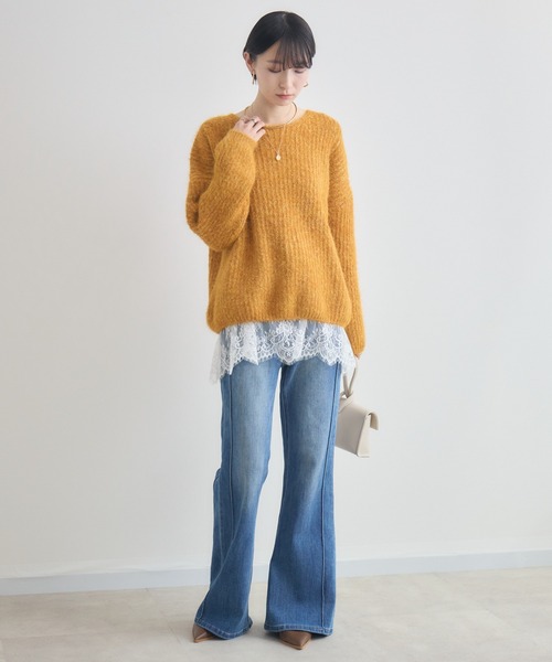Paradise Picnic(パラダイスピクニック)の「TRANOI. ストレッチフレアデニム(デニムパンツ・レディース・ブラック/ブルー・LARGE/MEDIUM)」の17枚目の写真