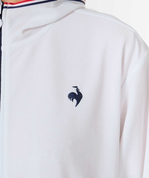 le coq sportif（ルコックスポルティフ）の「ヘランカUVカットシャツパーカー(遮熱)（パーカー・レディース・エメラルド/ホワイト/ネイビー・S/L/M/XL）」の8枚目の写真