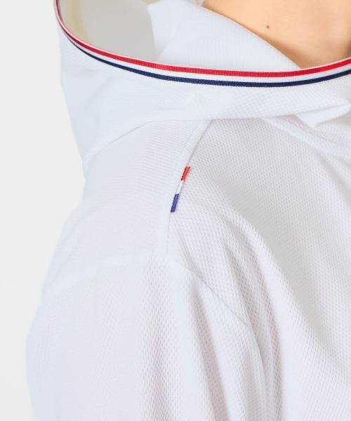 le coq sportif（ルコックスポルティフ）の「ヘランカUVカットシャツパーカー(遮熱)（パーカー・レディース・エメラルド/ホワイト/ネイビー・S/L/M/XL）」の12枚目の写真