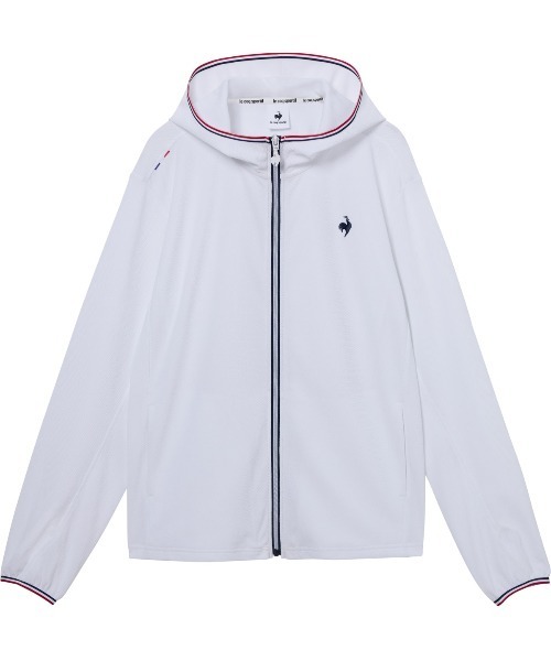 le coq sportif（ルコックスポルティフ）の「ヘランカUVカットシャツパーカー(遮熱)（パーカー・レディース・エメラルド/ホワイト/ネイビー・S/L/M/XL）」の14枚目の写真