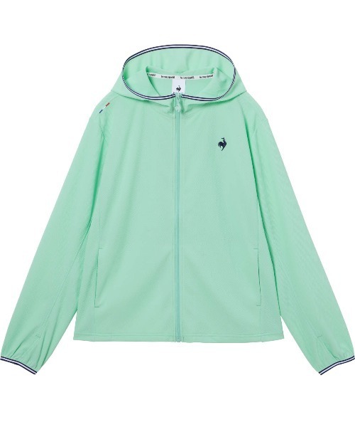 le coq sportif（ルコックスポルティフ）の「ヘランカUVカットシャツパーカー(遮熱)（パーカー・レディース・エメラルド/ホワイト/ネイビー・S/L/M/XL）」の21枚目の写真