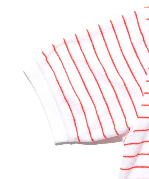 BEAMS PLUS(ビームスプラス)の「Pile Polo Stripe(ポロシャツ・メンズ・ブルー/ホワイト/イエロー・X-LARGE/LARGE/MEDIUM/SMALL)」の22枚目の写真