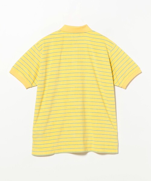 BEAMS PLUS(ビームスプラス)の「Pile Polo Stripe(ポロシャツ・メンズ・ブルー/ホワイト/イエロー・X-LARGE/LARGE/MEDIUM/SMALL)」の4枚目の写真