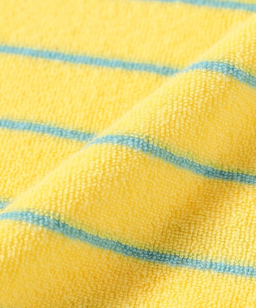 BEAMS PLUS(ビームスプラス)の「Pile Polo Stripe(ポロシャツ・メンズ・ブルー/ホワイト/イエロー・X-LARGE/LARGE/MEDIUM/SMALL)」の5枚目の写真