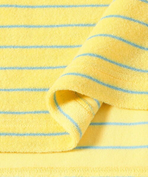 BEAMS PLUS(ビームスプラス)の「Pile Polo Stripe(ポロシャツ・メンズ・ブルー/ホワイト/イエロー・X-LARGE/LARGE/MEDIUM/SMALL)」の6枚目の写真