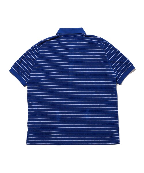 BEAMS PLUS(ビームスプラス)の「Pile Polo Stripe(ポロシャツ・メンズ・ブルー/ホワイト/イエロー・X-LARGE/LARGE/MEDIUM/SMALL)」の12枚目の写真