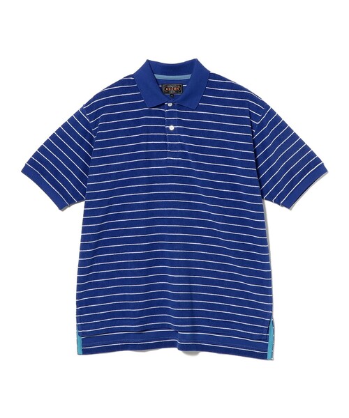 BEAMS PLUS(ビームスプラス)の「Pile Polo Stripe(ポロシャツ・メンズ・ブルー/ホワイト/イエロー・X-LARGE/LARGE/MEDIUM/SMALL)」の13枚目の写真