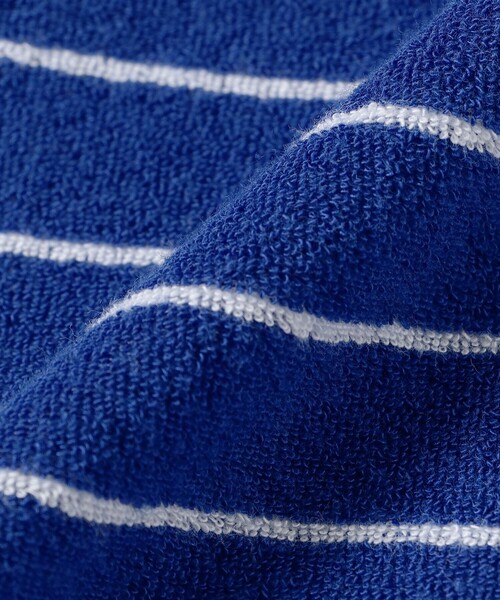 BEAMS PLUS(ビームスプラス)の「Pile Polo Stripe(ポロシャツ・メンズ・ブルー/ホワイト/イエロー・X-LARGE/LARGE/MEDIUM/SMALL)」の15枚目の写真