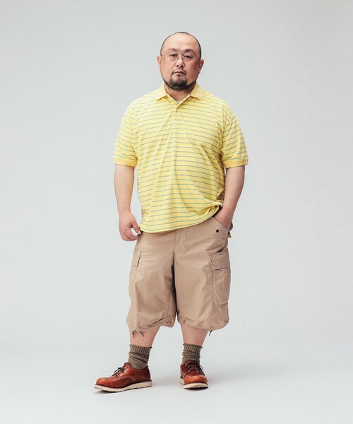 BEAMS PLUS(ビームスプラス)の「Pile Polo Stripe(ポロシャツ・メンズ・ブルー/ホワイト/イエロー・X-LARGE/LARGE/MEDIUM/SMALL)」の17枚目の写真