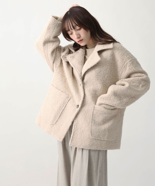 NOAHL(ノアル)の「【NOAHL】ループツイードジャケット(その他アウター・レディース・ブラウン系/グレー系/ライトベージュ・FREE)」の6枚目の写真