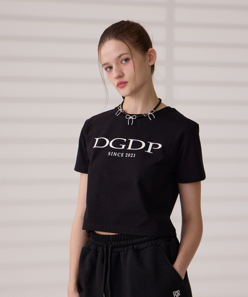 DANGLEDROP(ダングルドロップ)の「DGDPポイントロゴクロップ半袖Tシャツブラック(Tシャツ/カットソー・レディース・その他・FREE)」の12枚目の写真