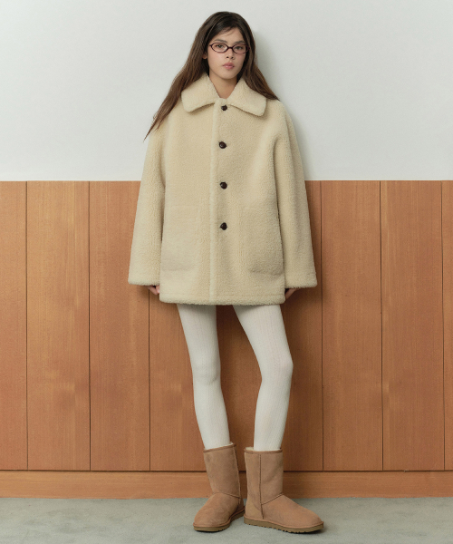 MUSINSA ダッフルコート Sサイズ ベージュ MUSINSA STANDARD WOMAN｜ムシンサスタンダードウーマンのダッフル