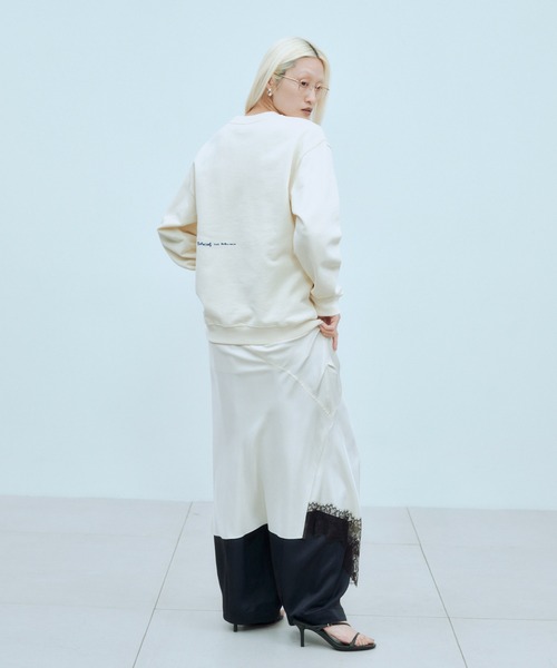 THINGS THAT MATTER（シングス ザット マター）の「CHAOS PRINT SWEAT / カオス プリント スウェット（スウェット・レディース・クリーム/ブラック/ライトグレー・1/2）」の12枚目の写真