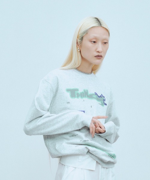 THINGS THAT MATTER（シングス ザット マター）の「CHAOS PRINT SWEAT / カオス プリント スウェット（スウェット・レディース・クリーム/ブラック/ライトグレー・1/2）」の14枚目の写真