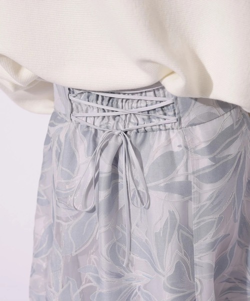 Mystrada（マイストラーダ）の「リネアリリーオパールスカート（スカート・レディース・ライトブルー/グレイッシュベージュ・38/36/34）」の11枚目の写真