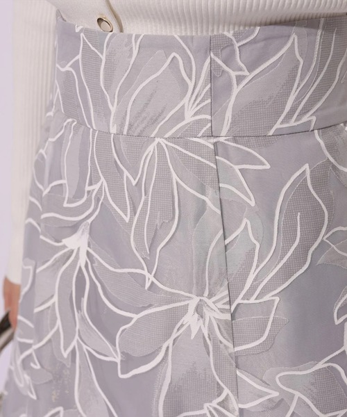 Mystrada（マイストラーダ）の「リネアリリーオパールスカート（スカート・レディース・ライトブルー/グレイッシュベージュ・38/36/34）」の18枚目の写真