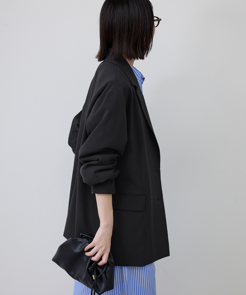 SLOBE IENA（スローブイエナ）の「シングルオーバージャケット（その他アウター・レディース・ブラック/ベージュ・FREE）」の3枚目の写真