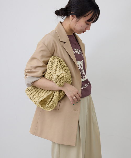 SLOBE IENA（スローブイエナ）の「シングルオーバージャケット（その他アウター・レディース・ブラック/ベージュ・FREE）」の15枚目の写真