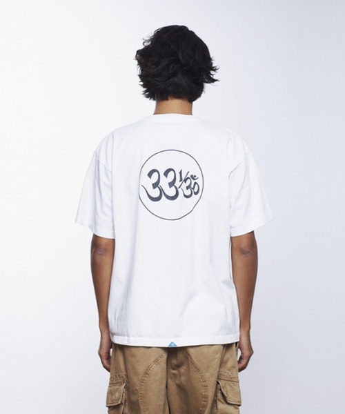 Liberaiders（リベレイダース）の「Liberaiders/リベレイダース RECORDS TEE 天竺 プリントデザイン Tシャツ 2026年春夏（Tシャツ/カットソー・メンズ・ホワイト/ブラック・L）」の9枚目の写真