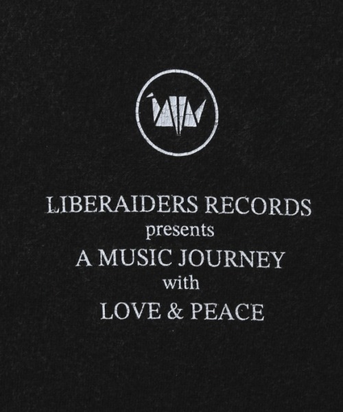 Liberaiders（リベレイダース）の「Liberaiders/リベレイダース RECORDS TEE 天竺 プリントデザイン Tシャツ 2026年春夏（Tシャツ/カットソー・メンズ・ホワイト/ブラック・L）」の5枚目の写真
