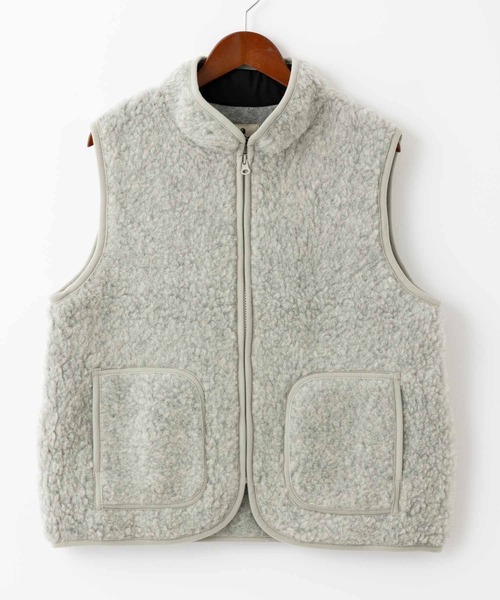 COLD BREAKER(コールドブレーカー)の「COLD BREAKER STAND COLLAR VEST FIGO コールドブレイカー スタンドカラーベスト(ベスト・レディース・ライトベージュ/チャコールグレー/ブラック/ブラウン/シルバーグレー・MEDIUM/SMALL)」の8枚目の写真