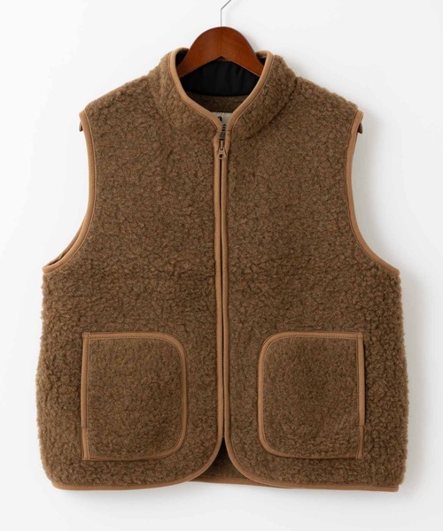 COLD BREAKER(コールドブレーカー)の「COLD BREAKER STAND COLLAR VEST FIGO コールドブレイカー スタンドカラーベスト(ベスト・レディース・ライトベージュ/チャコールグレー/ブラック/ブラウン/シルバーグレー・MEDIUM/SMALL)」の9枚目の写真