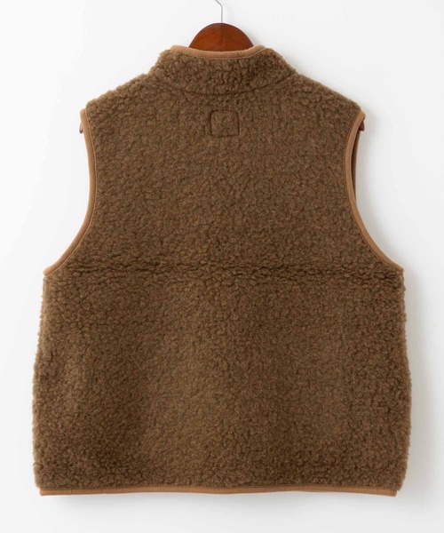 COLD BREAKER(コールドブレーカー)の「COLD BREAKER STAND COLLAR VEST FIGO コールドブレイカー スタンドカラーベスト(ベスト・レディース・ライトベージュ/チャコールグレー/ブラック/ブラウン/シルバーグレー・MEDIUM/SMALL)」の11枚目の写真