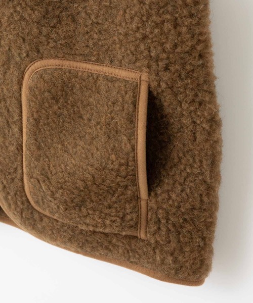 COLD BREAKER(コールドブレーカー)の「COLD BREAKER STAND COLLAR VEST FIGO コールドブレイカー スタンドカラーベスト(ベスト・レディース・ライトベージュ/チャコールグレー/ブラック/ブラウン/シルバーグレー・MEDIUM/SMALL)」の12枚目の写真