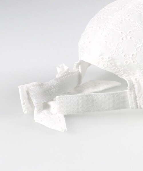 BRANSHES（ブランシェス）の「カットワークレースリボンキャップ（キャップ・キッズ・サックスブルー/オフホワイト・M/L/S）」の10枚目の写真