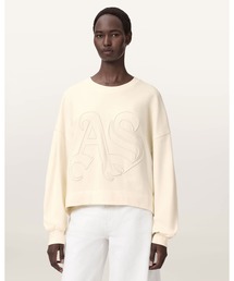 ALLSAINTS | LILA EMBROIDERED OVERSIZED SWEATSHIRT | LILA 刺繍 オーバーサイズ スウェットシャツ(スウェット)