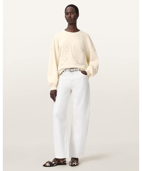 ALLSAINTS(オールセインツ)の「LILA EMBROIDERED OVERSIZED SWEATSHIRT | LILA 刺繍 オーバーサイズ スウェットシャツ(スウェット・レディース・ホワイト系その他・XS/S/M/L)」の3枚目の写真