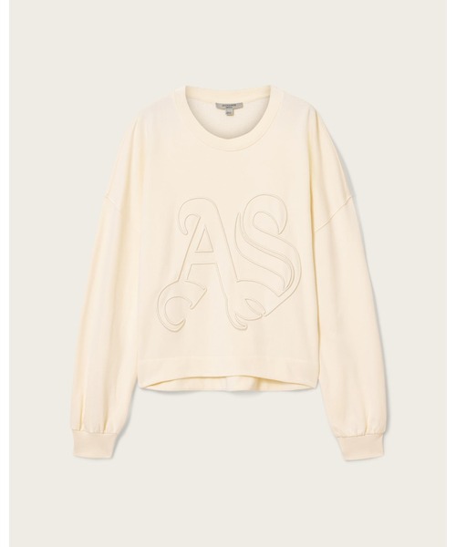 ALLSAINTS(オールセインツ)の「LILA EMBROIDERED OVERSIZED SWEATSHIRT | LILA 刺繍 オーバーサイズ スウェットシャツ(スウェット・レディース・ホワイト系その他・XS/S/M/L)」の5枚目の写真