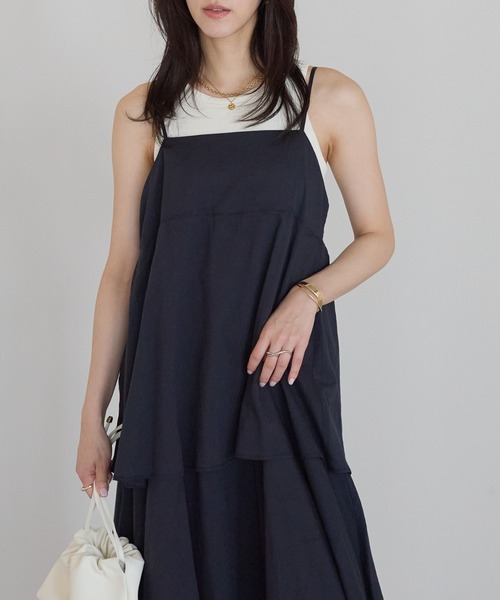 sakishimatokyo(サキシマトーキョー)の「【India Fabric】ティアードキャミワンピ(ワンピース・レディース・ブラウン/ネイビー/モカ・M/L)」の12枚目の写真