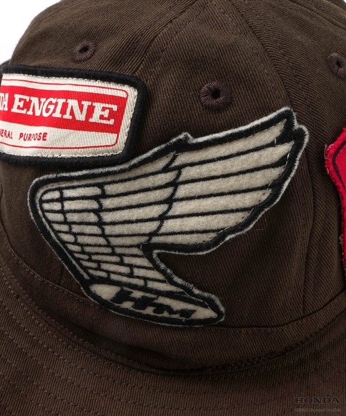 F.O.KIDS（エフオーキッズ）の「F.O.KIDS/エフオーキッズ HONDAコラボワッペンアウトドアハット 2026年春夏（ハット・キッズ・ブラウン/レインボー・52/54）」の13枚目の写真