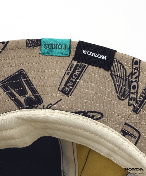 F.O.KIDS（エフオーキッズ）の「F.O.KIDS/エフオーキッズ HONDAコラボワッペンアウトドアハット 2026年春夏（ハット・キッズ・ブラウン/レインボー・52/54）」の18枚目の写真